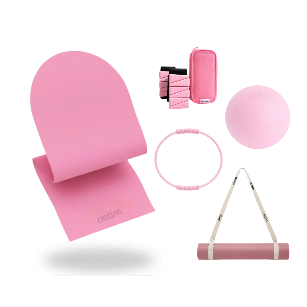 Pilates Basic Kit - Detim Mat + Detim Bangles +  Detim Ball + Detim Ring