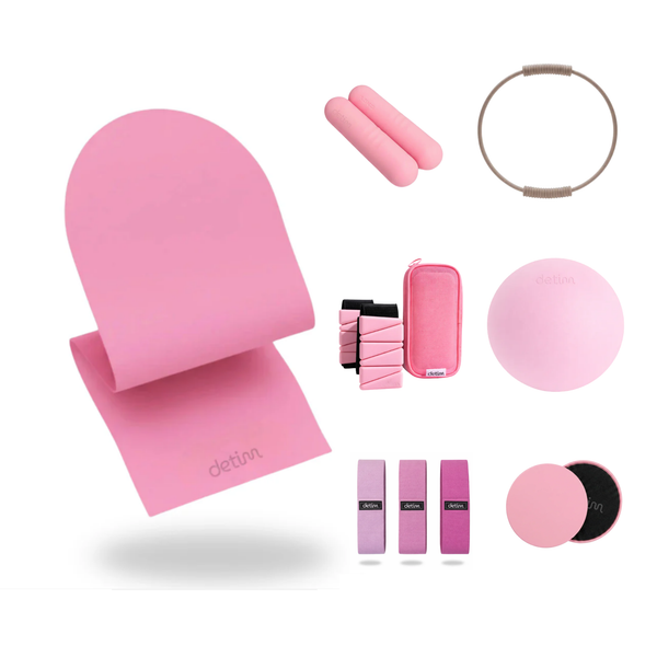 Complete Pilates Kit - Bangles + Dumbbells + Mat + Bands + Ball + Ring + Sliders